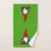 Yuletide Gnome Bathroom Towel Set Bad Handdoek (Handdoek)