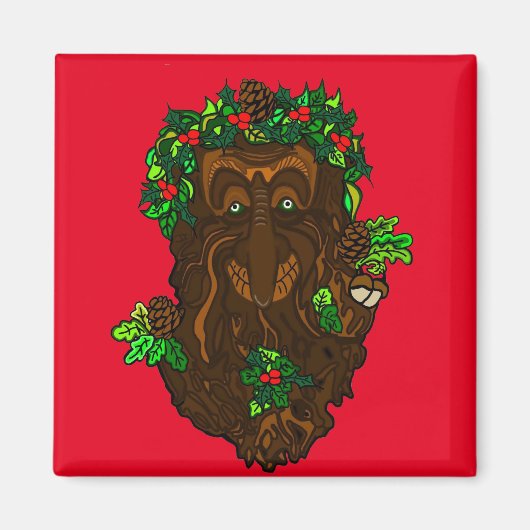Yuletide Greenman Magnet (Devant)