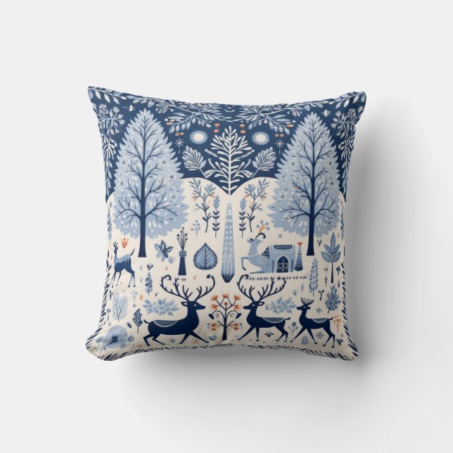 Yuletide Greetings Kussen (Voorkant)