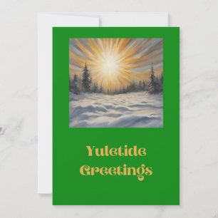 Yuletide Groeten Feestdagenkaart