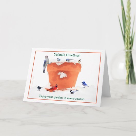 Yuletide Groeten-vakantie/Kerstmis Feestdagen Kaart (Voorkant)