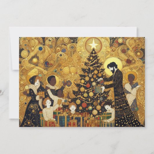 "Yuletide Joy" Feestdagenkaart (Voorkant)