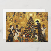 "Yuletide Joy" Feestdagenkaart (Voorkant / Achterkant)