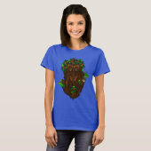 Yuletide Pagan Wicca Greenman T-shirt (Devant entier)