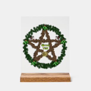 Yuletide Pentacle Acryl Bord