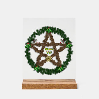 Yuletide Pentacle Acryl Bord