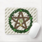 Yuletide Pentacle Muismat (Met muis)