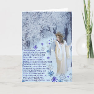 Yuletide Poem Feestdagen Kaart