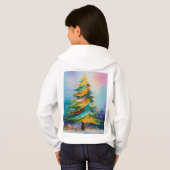 Yuletide Reverie : Splashes Abstraits de Pastel" ? (Dos entier)