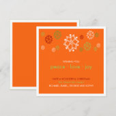 Yuletide Snowflake Scribbles :: Carte de Noël (Devant / Derrière)