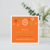 Yuletide Snowflake Scribbles :: Carte de Noël (Debout devant)