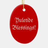 Yuletide Tree Christmas Oval Ornament (Achterkant)