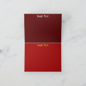 Yuletide weelde: Gouden draden van Kerstmis Feestdagen Kaart (Binnen)