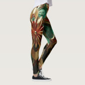 Yuletide weelde: Gouden draden van Kerstmis Leggings (Rechts)