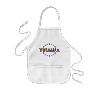 Yuliana in Flores Paars Kinder Schort