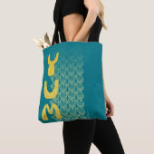YUM Breakfast Damask Pattern Art Tote Bag (Dichtbij)