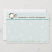 Yum ! Carte de recette (Devant)