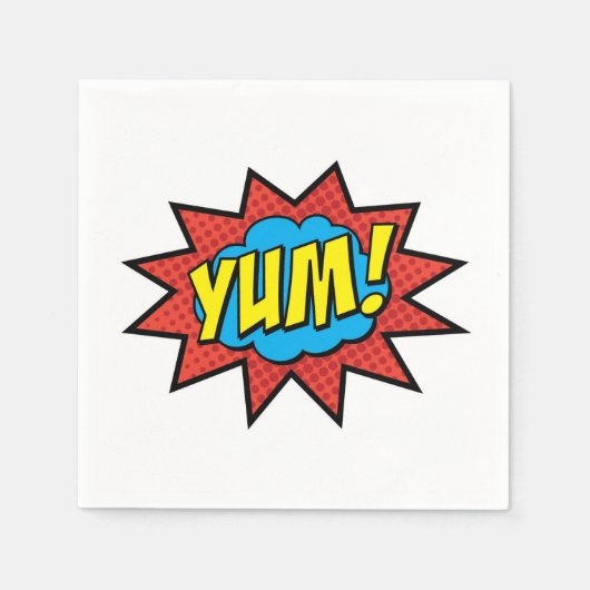YUM Cocktail Servet Rood (Voorkant)
