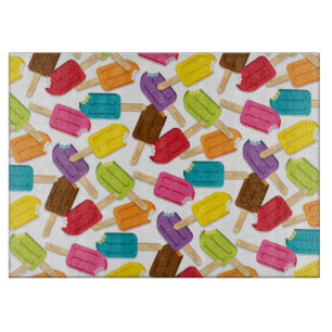 Yum ! Planche à découper de Popsicle - blanc