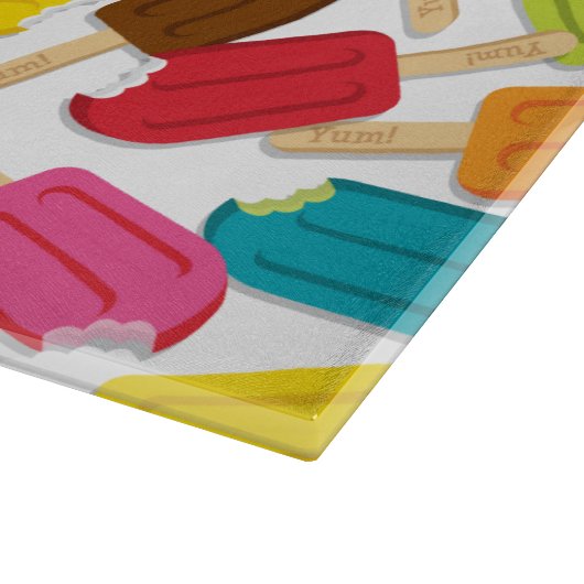 Yum ! Planche à découper de Popsicle - blanc (Coin)