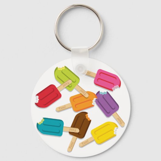 Yum! Populaire Sleutelhanger — Ronde (Voorkant)