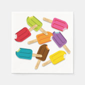 Yum ! Serviettes en papier à popsicle (Pack de 50) (Devant)