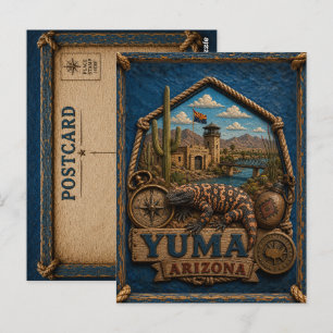 Yuma Arizona Ansichtkaart Vintage Reis Briefkaart