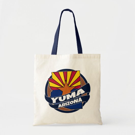 Yuma Arizona flag burst canvas tas (Voorkant)