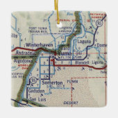 Yuma Arizona  Map Keramisch Ornament (Voorkant)