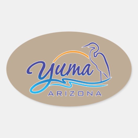 Yuma, Arizona Ovale Sticker (Voorkant)