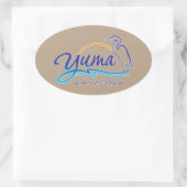 Yuma, Arizona Ovale Sticker (Tas)