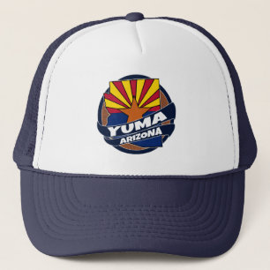 Yuma Arizona vlag barst trucker hoed Pet