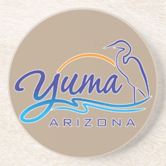 Yuma, Arizona Zandsteen Onderzetter (Voorkant)