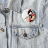 Yume Geisha-toets Ronde Button 5,7 Cm (In situ)