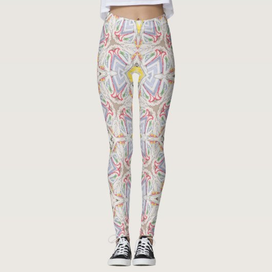 Yumeji Cool Dressing Inspired Japanese Art Leggings (Voorkant)