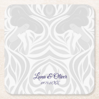 Yumeji Hirado Woman Art Coaster Vierkante Kartonnen Onderzetter