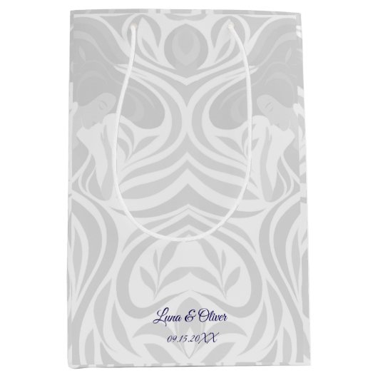 Yumeji Hirado Woman Art Paper Bag Medium Cadeauzakje (Voorkant)