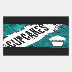 yummie kruimels rechthoekige sticker