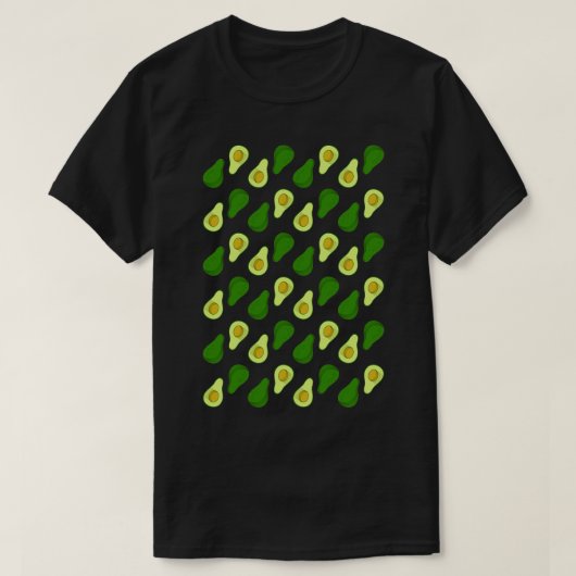 Yummy Avocado Patronen T-shirt (Design voorkant)