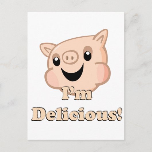 Yummy Bacon Briefkaart (Voorkant)