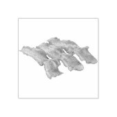 Yummy Bacon Rubberstempel (Afrduk)