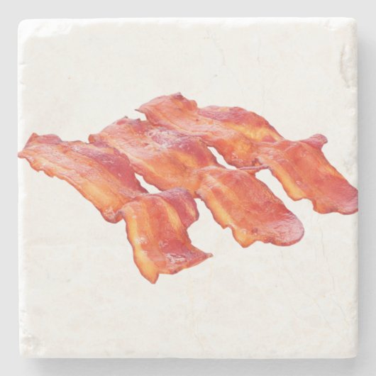 Yummy Bacon Stenen Onderzetter (Voorkant)