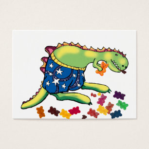 Yummy beren - dinosaur middernacht snack visitekaartje
