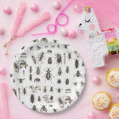 Yummy Bugs Funny Insect Kids Birthday Borden Papieren Bordje (Feest)