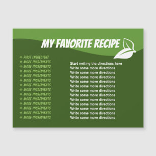 Yummy CC0957 koelkast recept Magnetische kaart