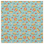 Yummy Cheeseburgers & French Fries Stof (Swatch)