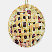 Yummy Cherry Pie Keramisch Ornament (Links)