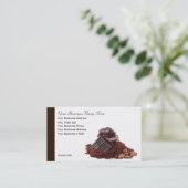 Yummy Chocolate Theme Professional Visitekaartje (Staand voorkant)