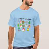 Yummy Chrismukkah Christmas Cookies T-shirt (Devant)