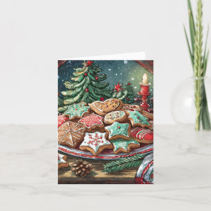 Yummy Christmas Cookies Feestdagen Kaart